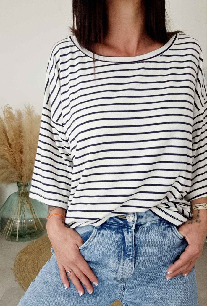Tee shirt marine BANDITAS from Marseille