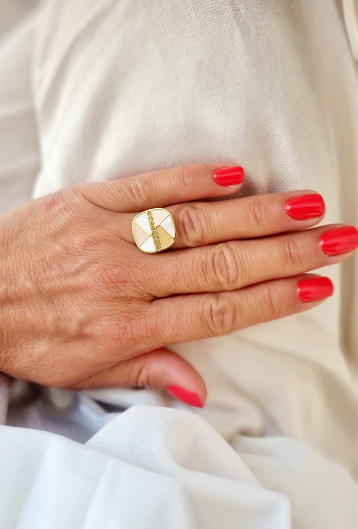 Bague NALA Beige