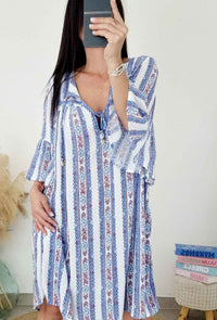 Robe -LYS - Bleu/Blanc