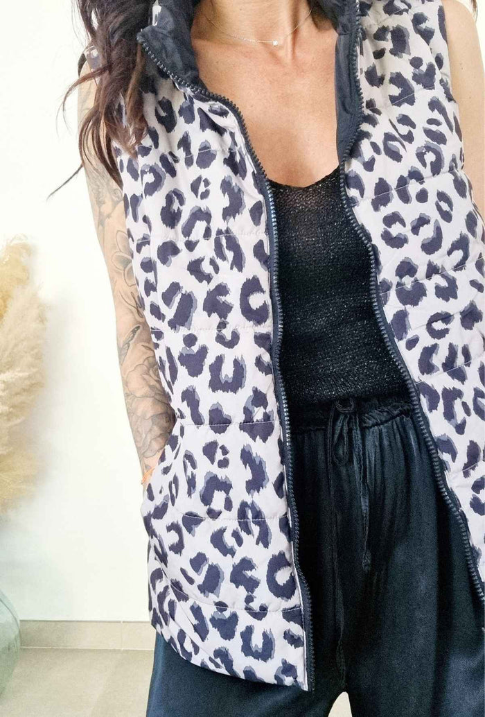 Veste sans manches réversible LEON