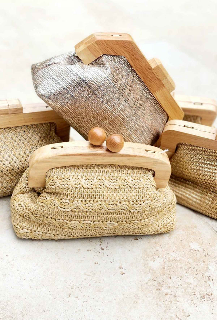 Sac LOLA bois/dorée