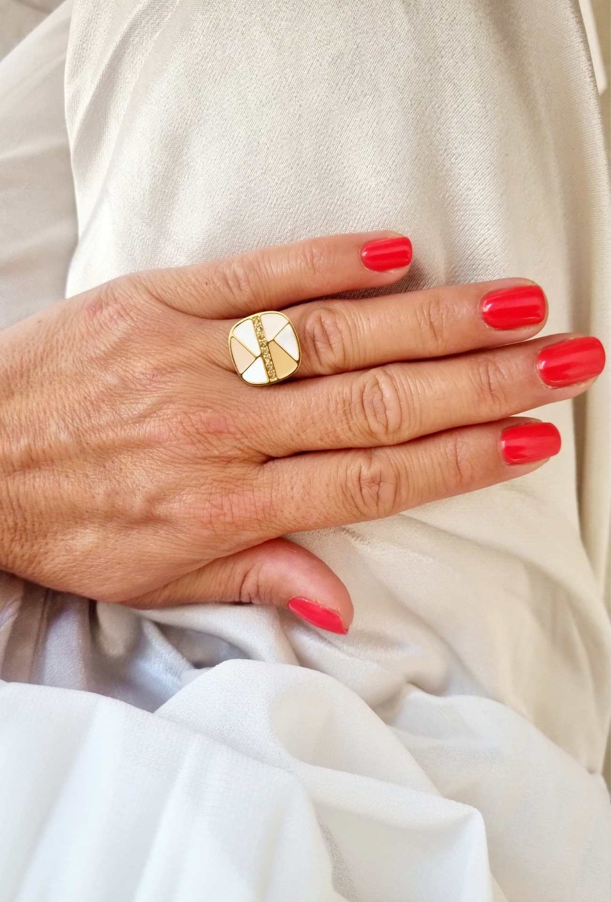 Bague NALA Beige