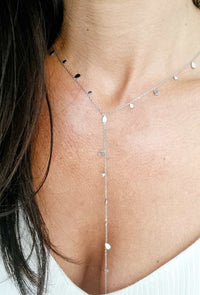 Collier long NINA argenté