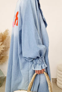 Veste oversize jeans Kimono ROCK