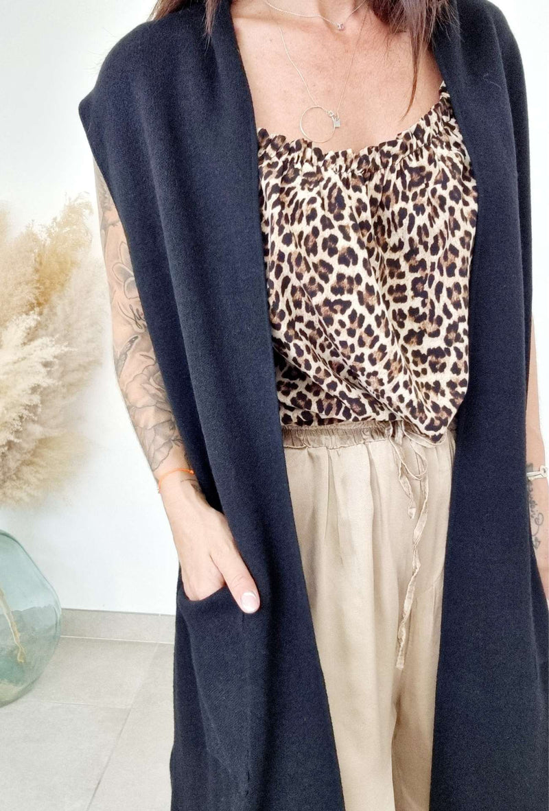 Gilet ZOLA Sans Manche noir