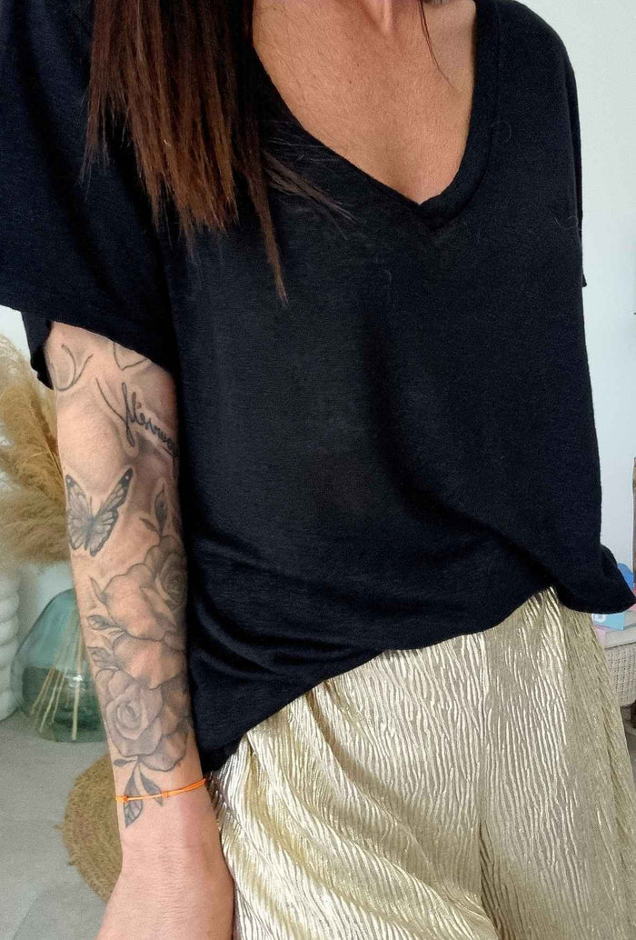 Tee-shirt - LYNE - Noir