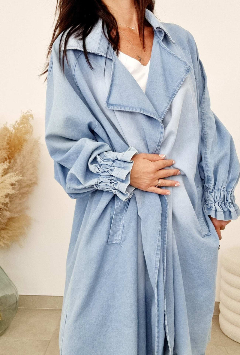 Veste oversize jeans Kimono ROCK