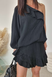 Haut Gaze de coton 1 manche Cathy