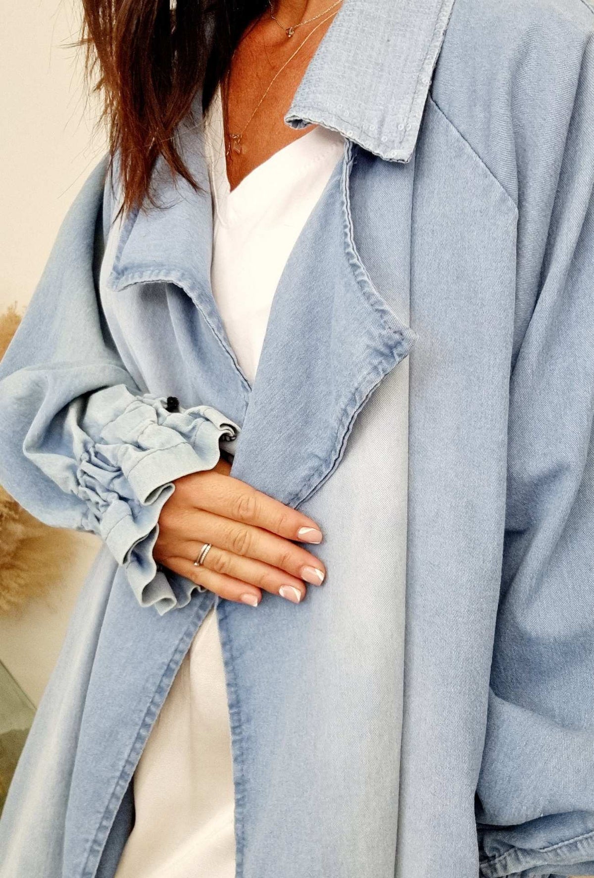 Veste oversize jeans Kimono ROCK