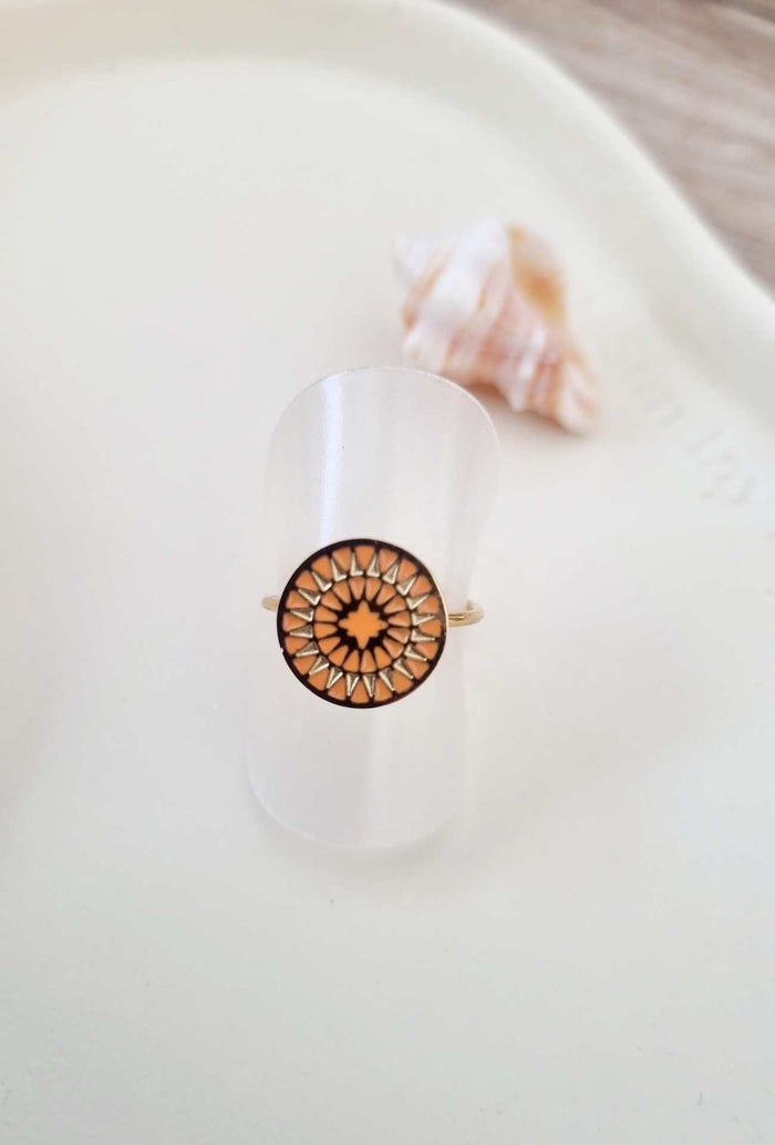 Bague CARO orange
