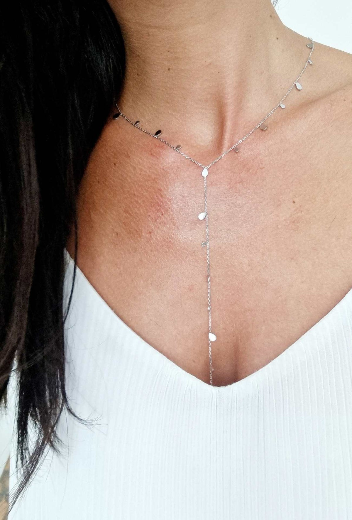 Collier long NINA argenté