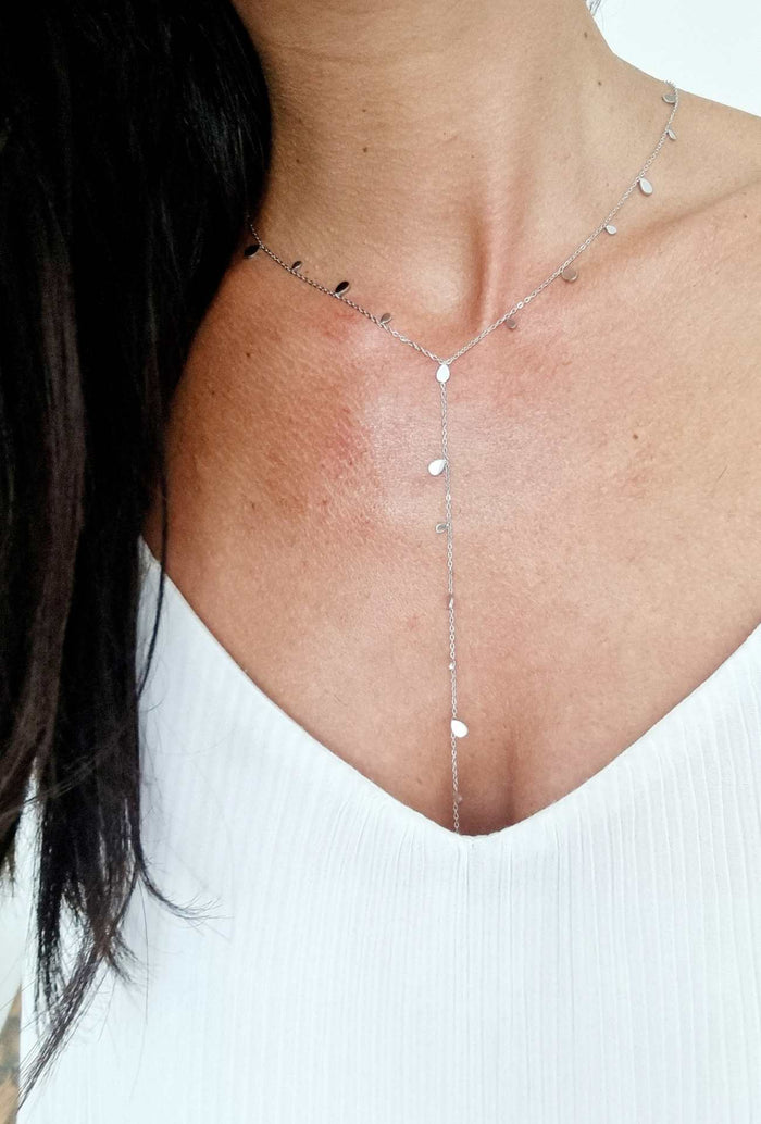 Collier long NINA argenté