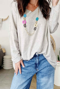Haut manches longues LILOU - Beige