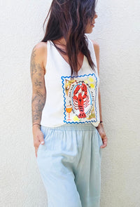 Pantalon Fluide Jeans MIKY bleu clair