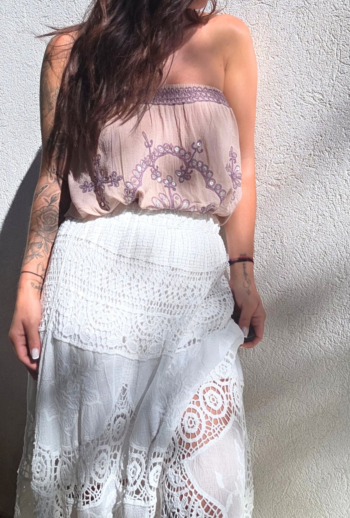 Jupe CARMEN  blanche