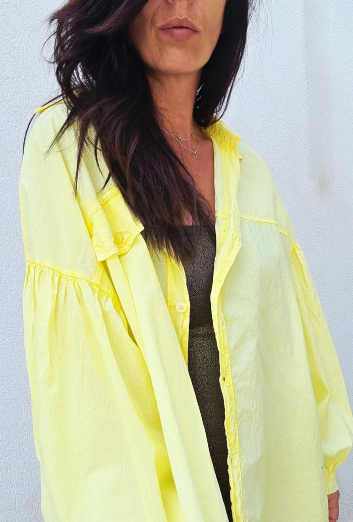 Chemise oversize NORA jaune