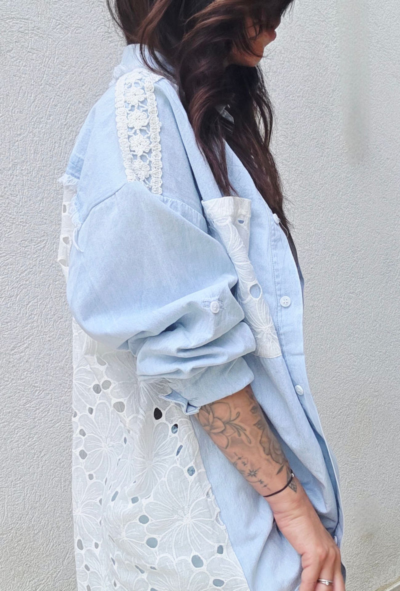 Chemise Jeans LILA bleu clair