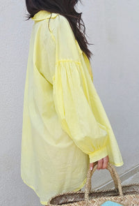 Chemise oversize NORA jaune
