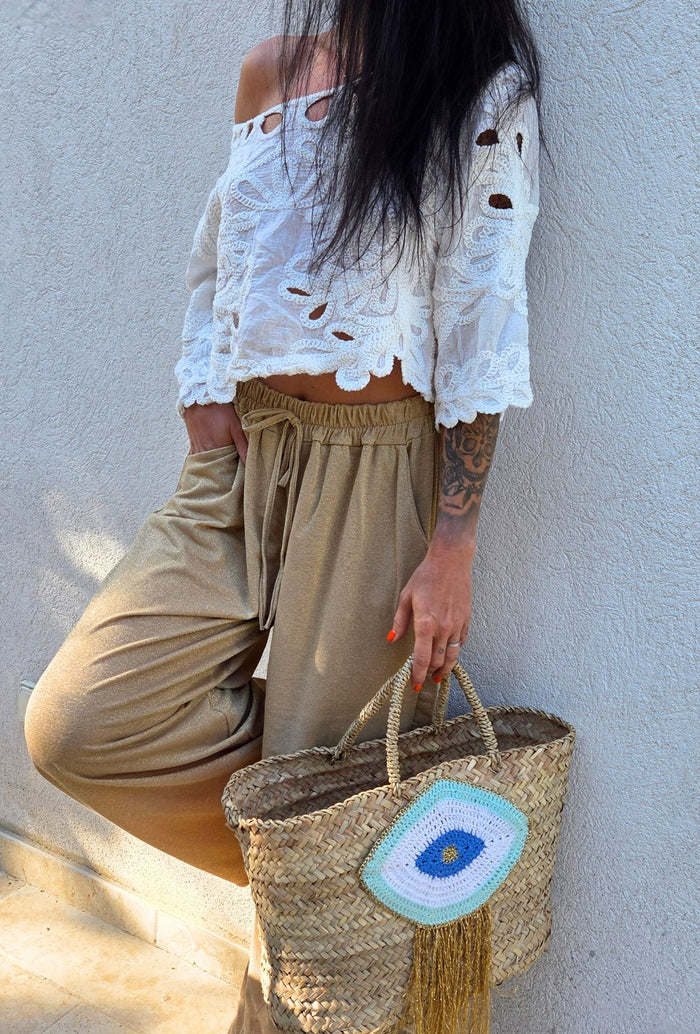 Pantalon MAÏNA Doré
