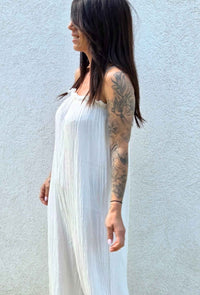 Combinaison fluide blanche ELODIE