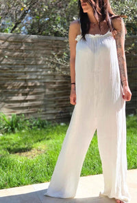 Combinaison fluide blanche ELODIE