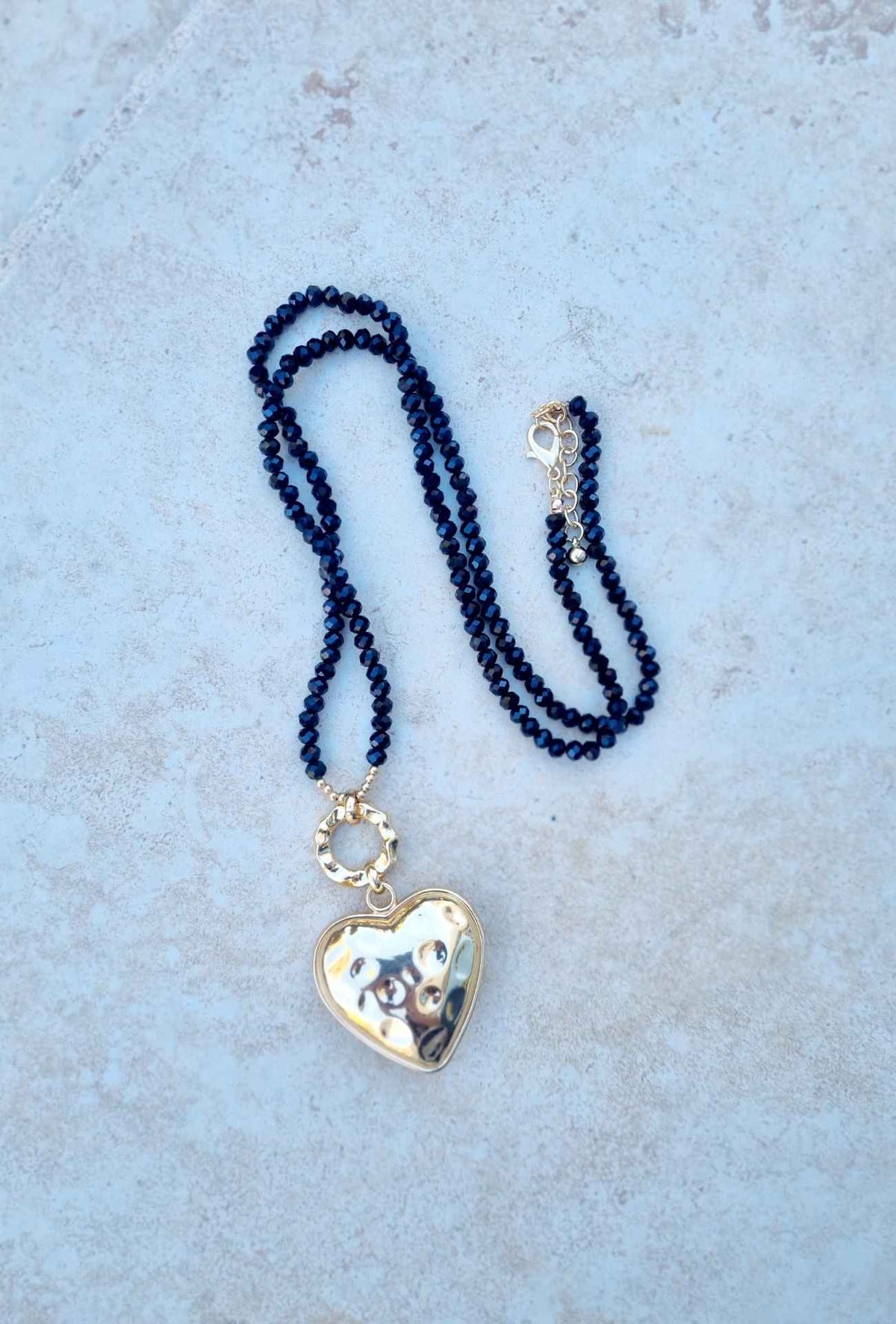 Collier coeur dorée