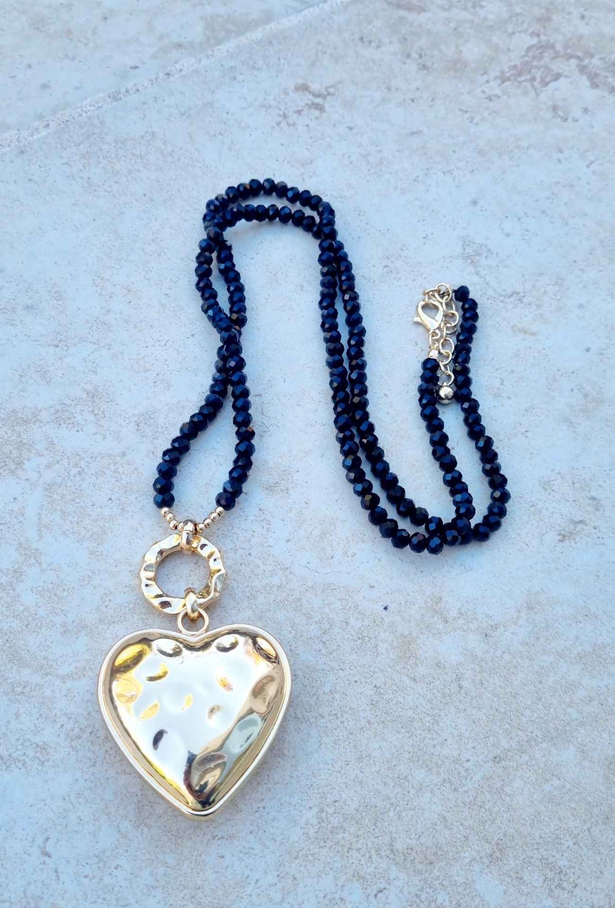 Collier coeur dorée