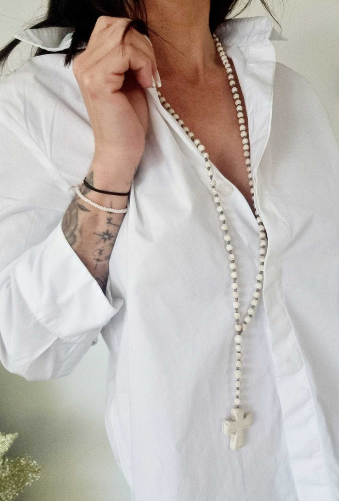 Collier long CROSS