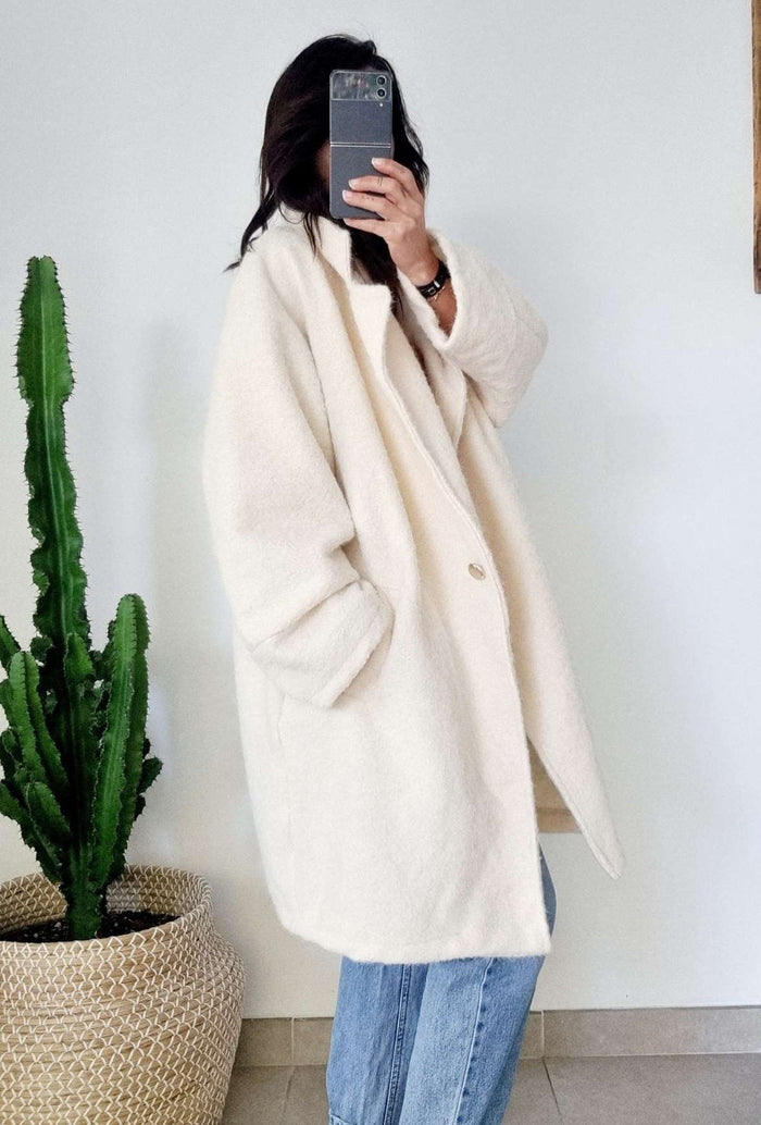 Manteau CHIARA blanc cassé