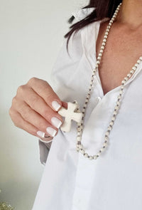 Collier long CROSS