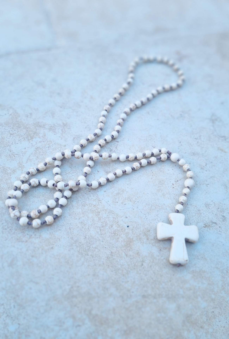 Collier long CROSS