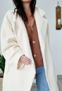 Manteau CHIARA blanc cassé