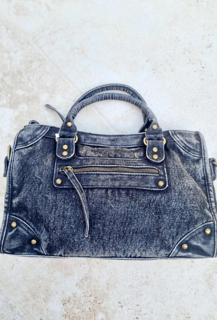 Sac jeans noir EMILIE