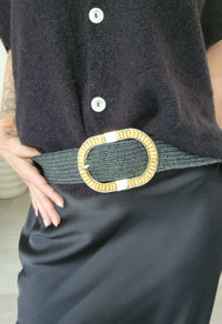 Ceinture ONDO multicolore noir