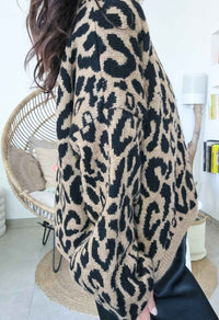 Pull leopard LULU beige