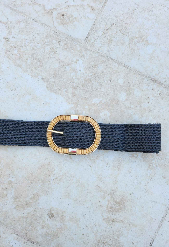 Ceinture ONDO multicolore noir