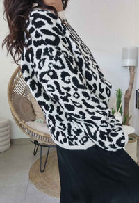 Pull leopard LULU noir 