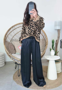 Pull leopard LULU beige