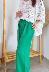 Pantalon fluide NOE vert
