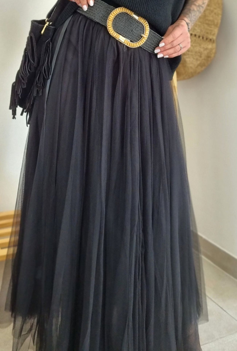 Jupe tulle EVA noir
