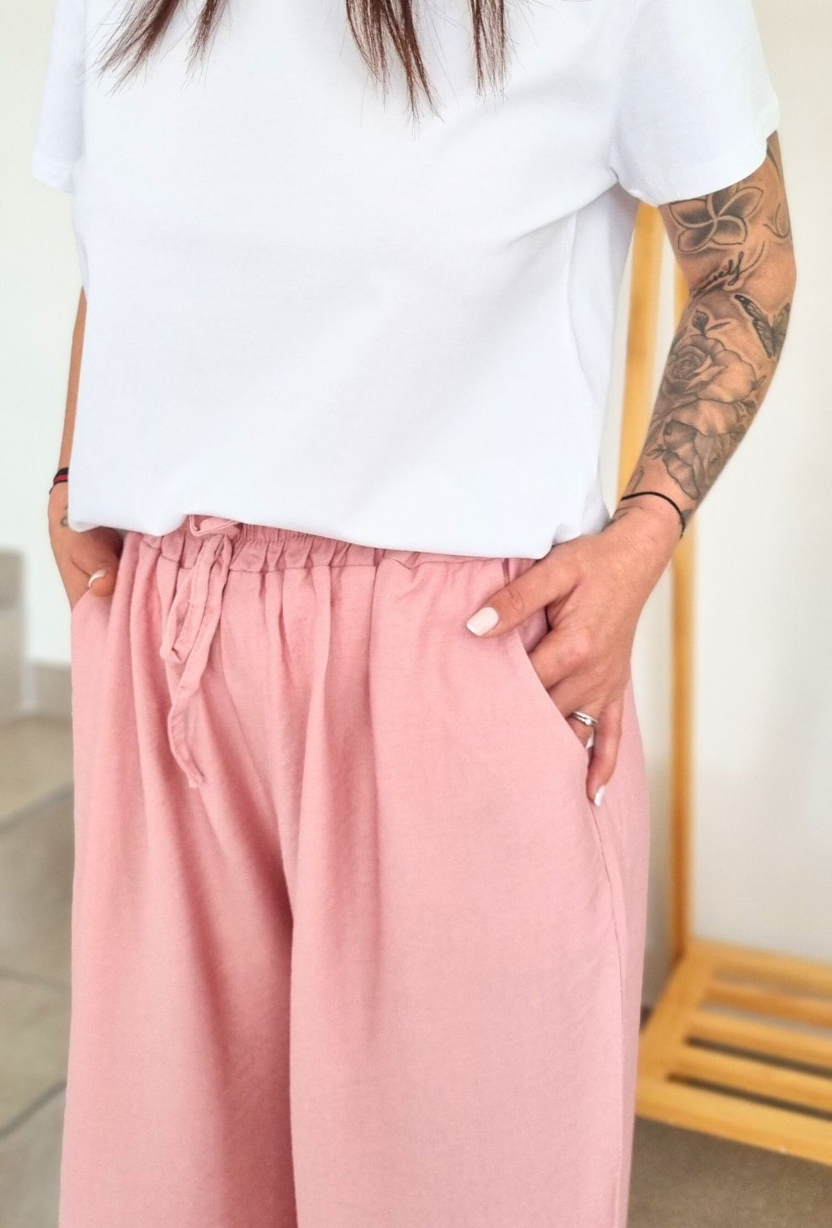 Pantalon fluide NOE Rose