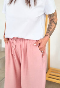 Pantalon fluide NOE Rose