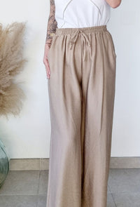 Pantalon fluide NOE beige