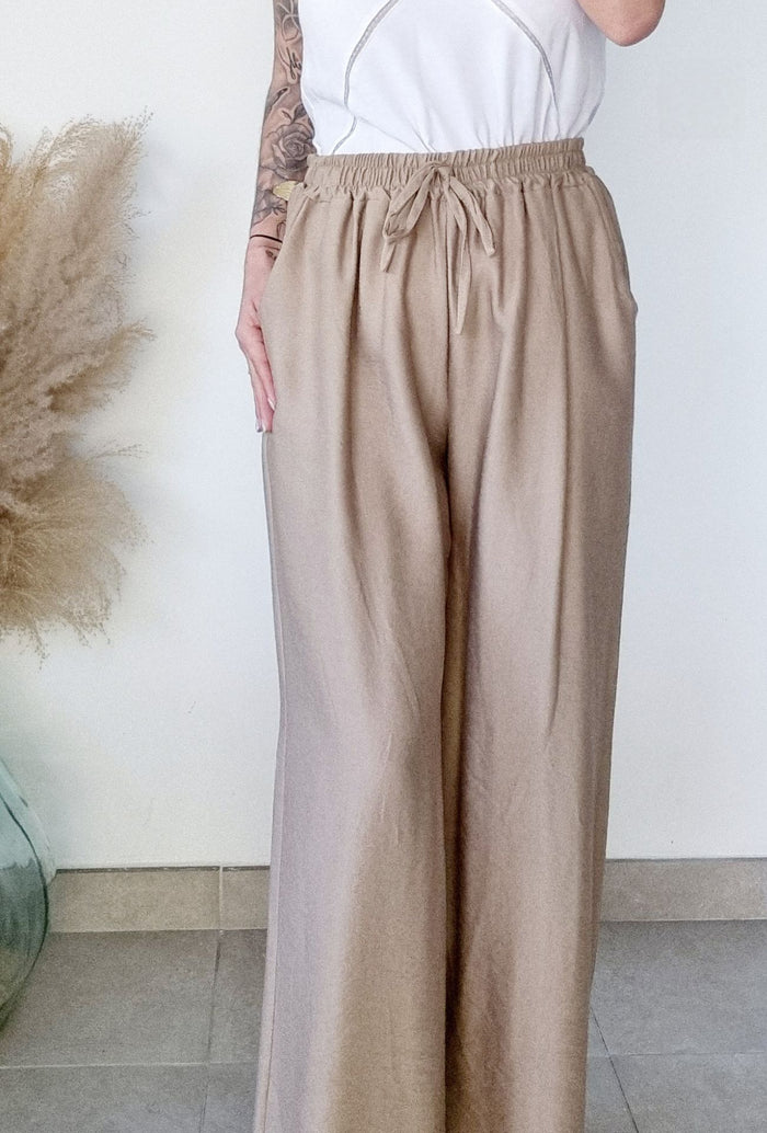 Pantalon fluide NOE beige