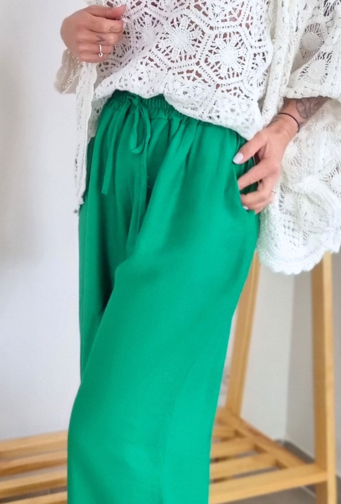 Pantalon fluide NOE vert