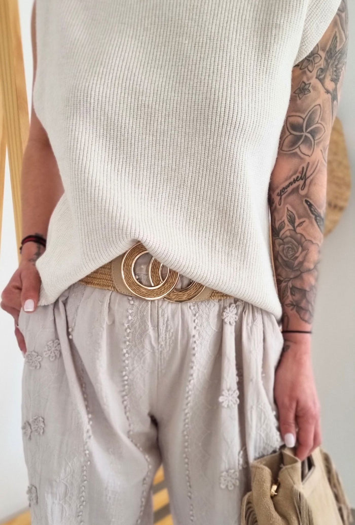 Pantalon Carole Beige