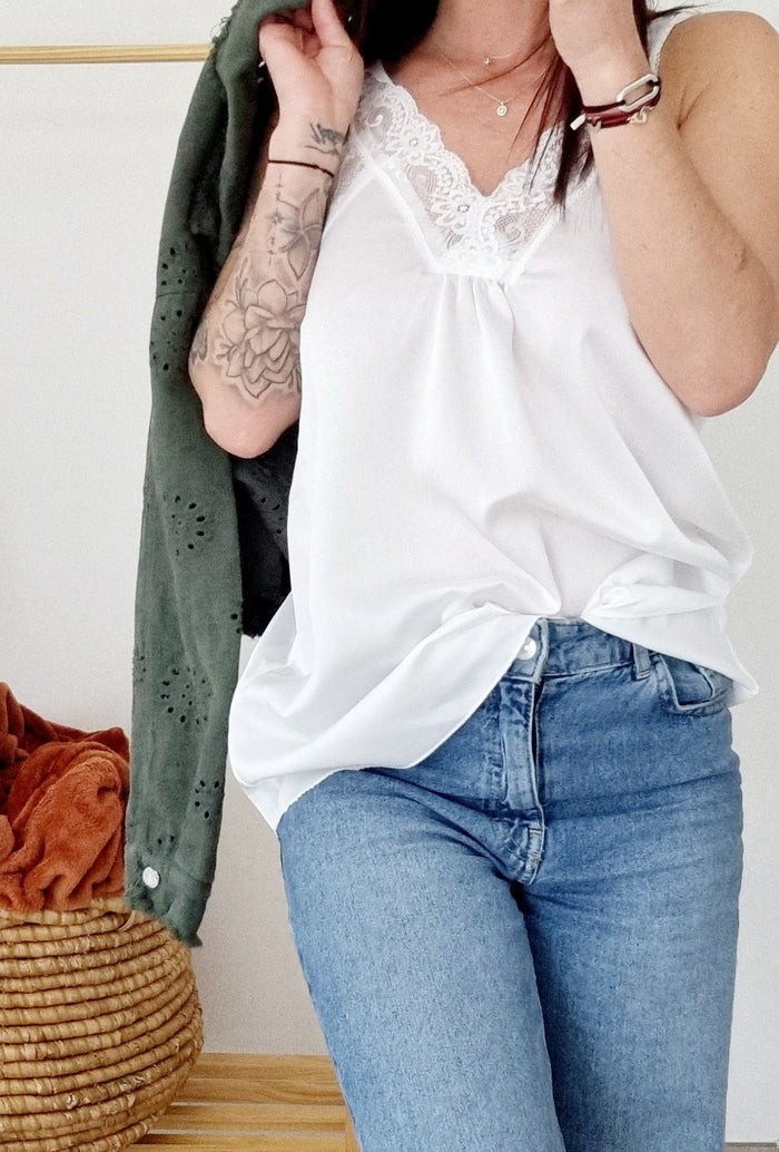 Top CLELI Blanc