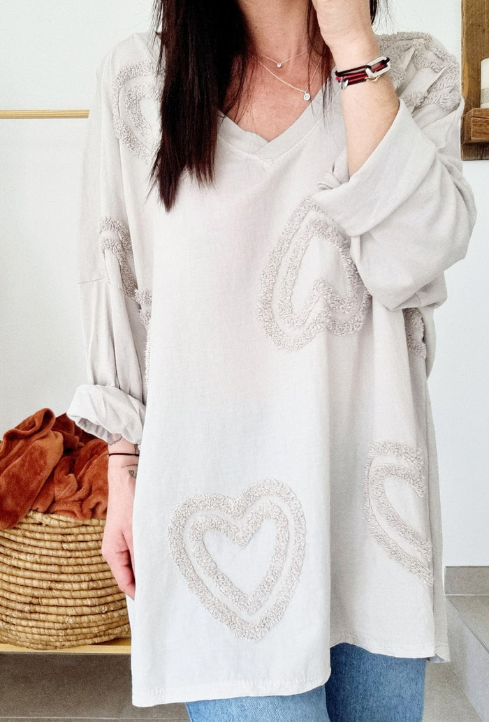 T-shirt LOVE YOU Beige