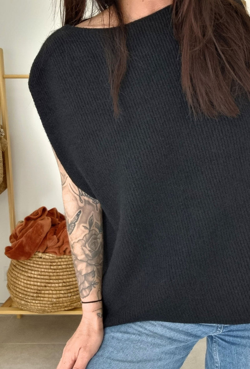 Pull sans manches SISSI Noir