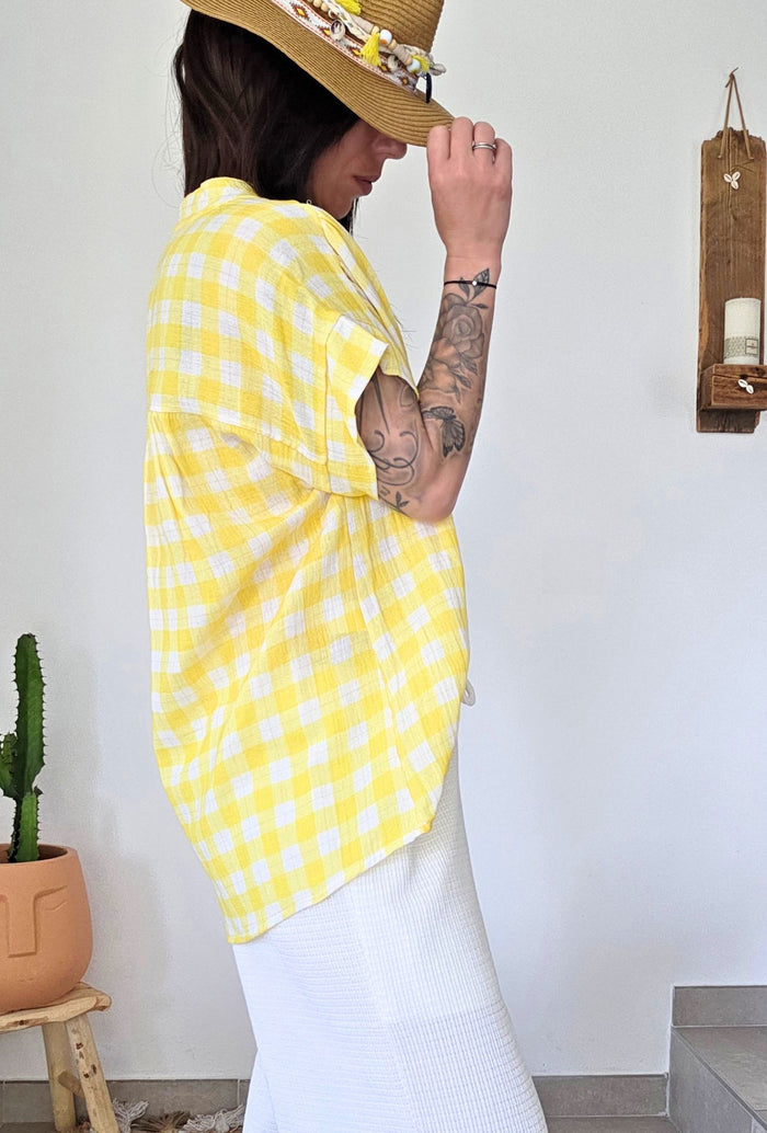 Chemise CARO jaune